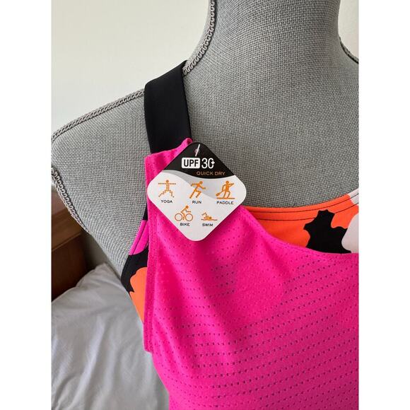 ZEROXPOSUR Sun Smart 2-in-1 Swim Top / Tank Top Women's Size XS - Picture 6 of 11